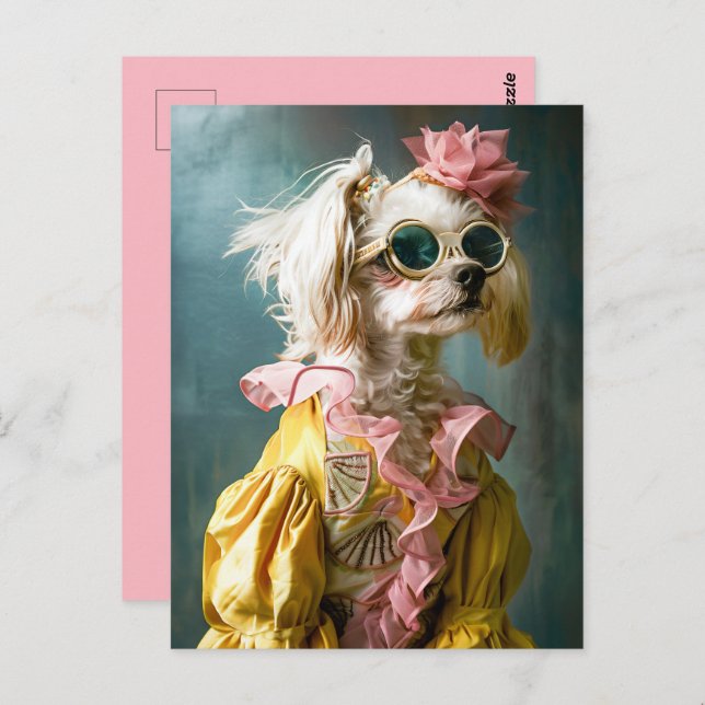 Zena Maltese Postcard (Front/Back)