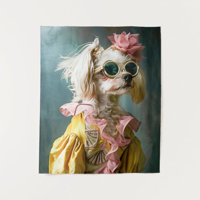 Zena Maltese Tapestry (Front)