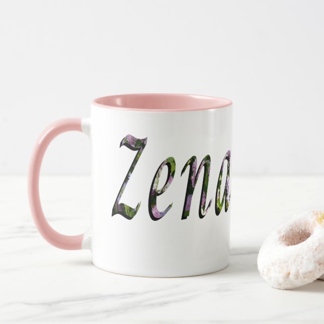 Zena, Name, Logo, Mug (With Donut)
