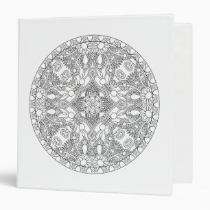 Zendala Design 3 Ring Binder