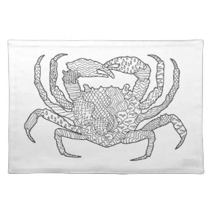 Zendoodle Crab Cloth Placemat