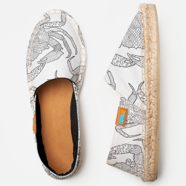 Zendoodle Crab Espadrilles (Side)