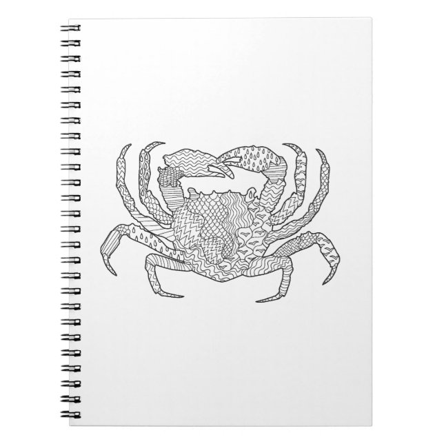 Zendoodle Crab Notebook (Front)