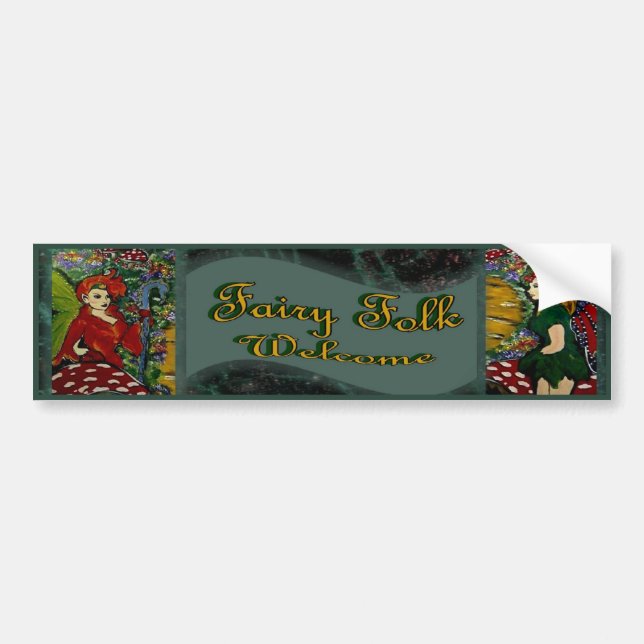 Zenefria & Samaia Fairy Bumper Sticker (Front)