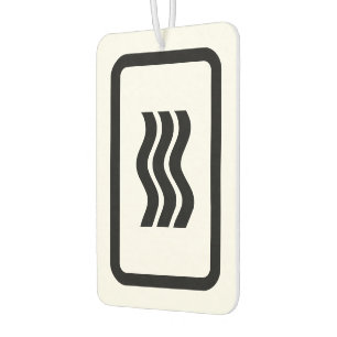 Zener Card 3 Vertical Wavy Lines Air Freshener