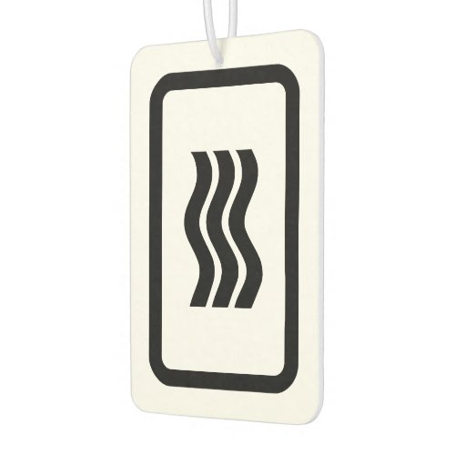 Zener Card  3 Vertical Wavy Lines Air Freshener