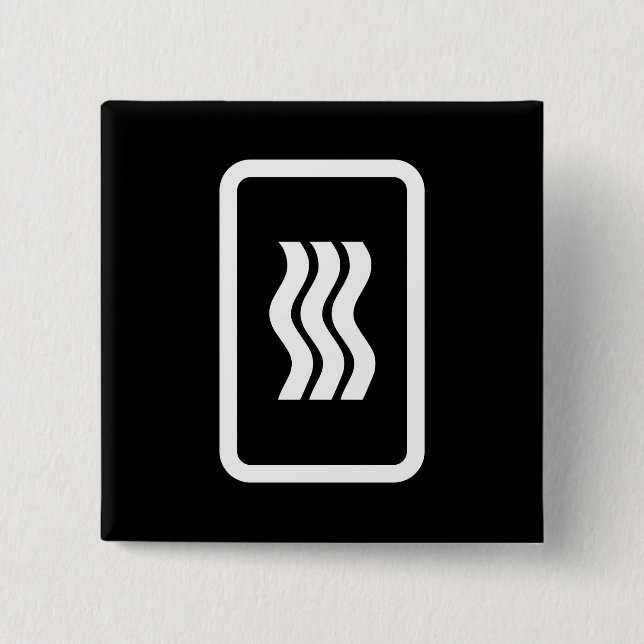 Zener Card | 3 Vertical Wavy Lines Button (Front)