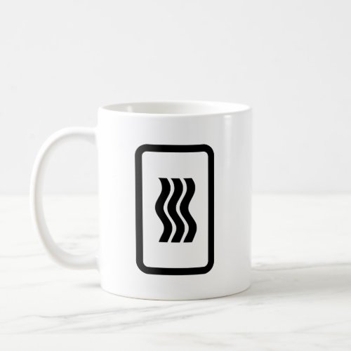 Zener Card  3 Vertical Wavy Lines Coffee Mug