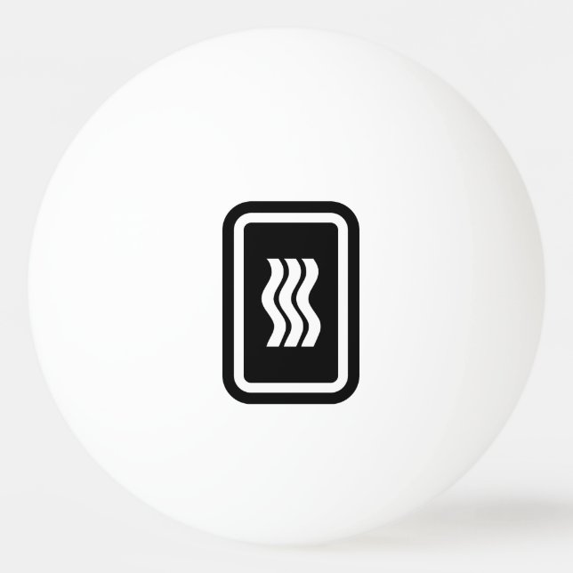 Zener Card | 3 Vertical Wavy Lines Ping Pong Ball (Front)
