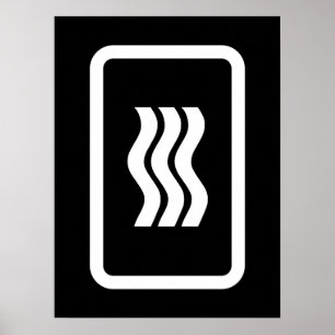 Zener Card 3 Vertical Wavy Lines Poster
