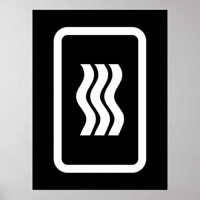 Zener Card | 3 Vertical Wavy Lines Poster (Front)