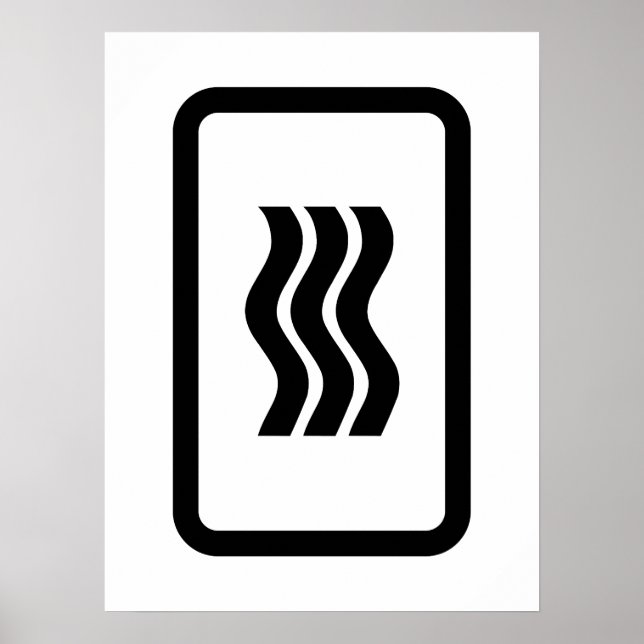 Zener Card | 3 Vertical Wavy Lines Poster (Front)