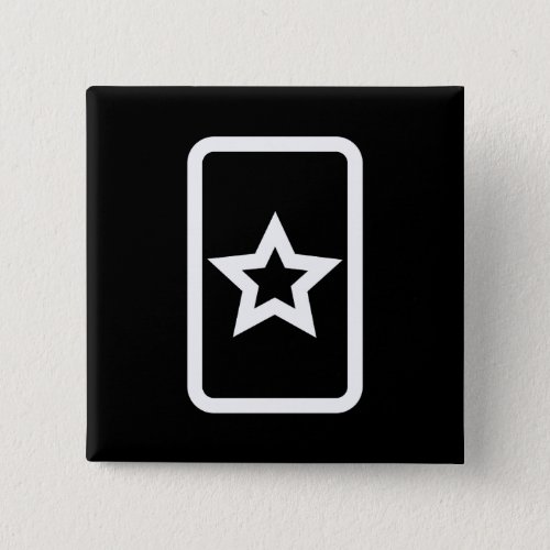 Zener Card  Hollow 5 Pointed Star Button