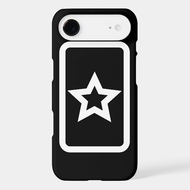 Zener Card | Hollow 5 Pointed Star Case-Mate iPhone Case (Back)