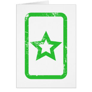 Zener Card Hollow 5 Pointed Star {Vintage} Card