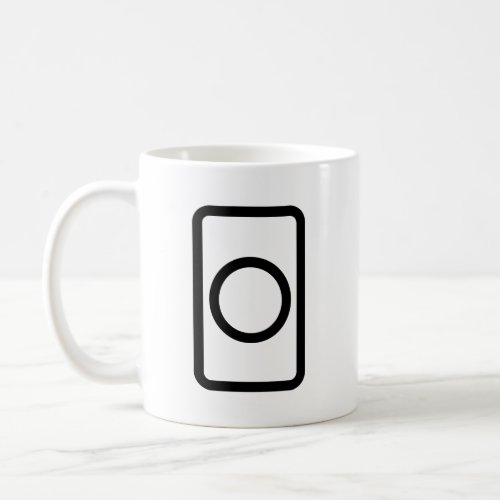 Zener Card  Hollow Circle Coffee Mug