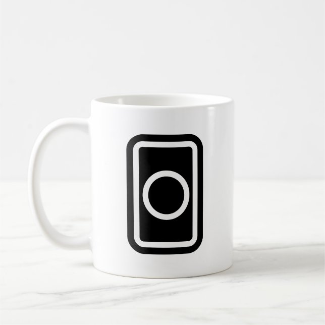 Zener Card | Hollow Circle Coffee Mug (Left)