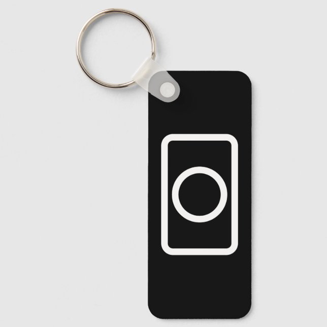 Zener Card | Hollow Circle Keychain (Front)