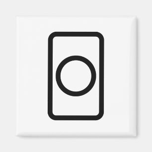 Zener Card Hollow Circle Magnet