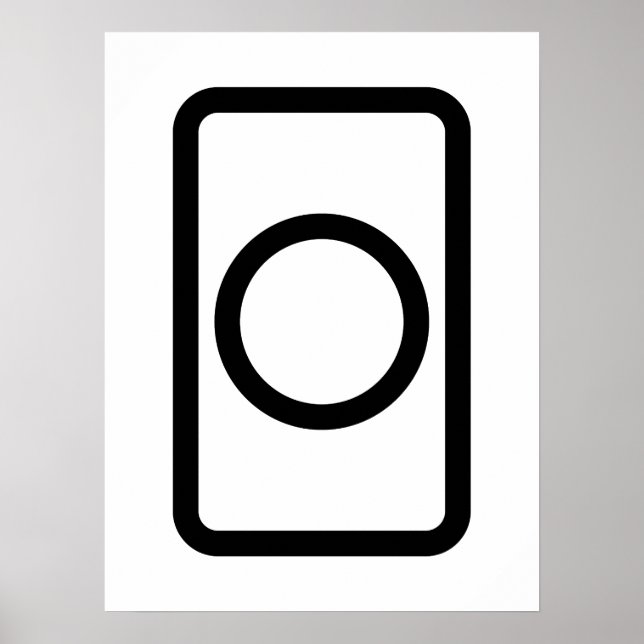 Zener Card | Hollow Circle Poster (Front)