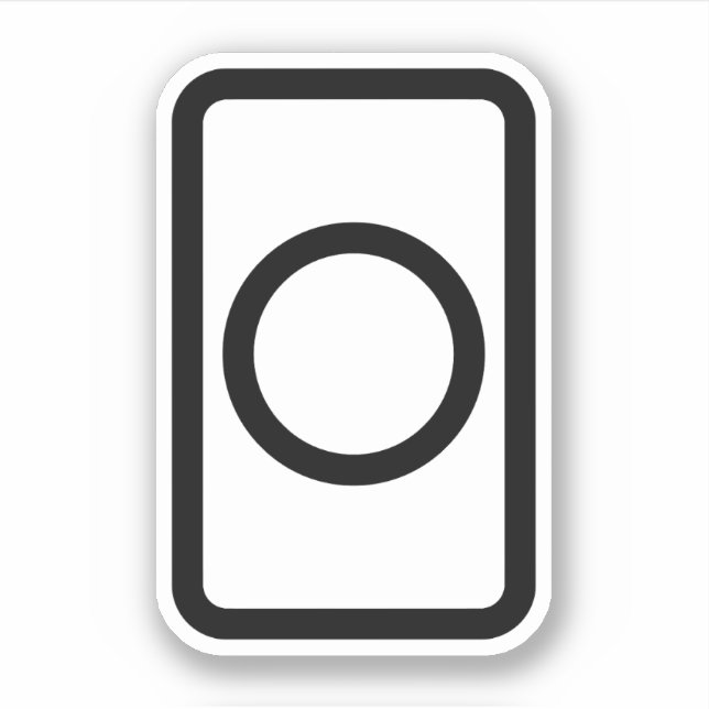 Zener Card | Hollow Circle Sticker (Front)