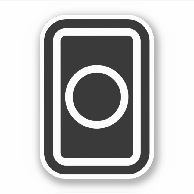 Zener Card | Hollow Circle Sticker (Front)