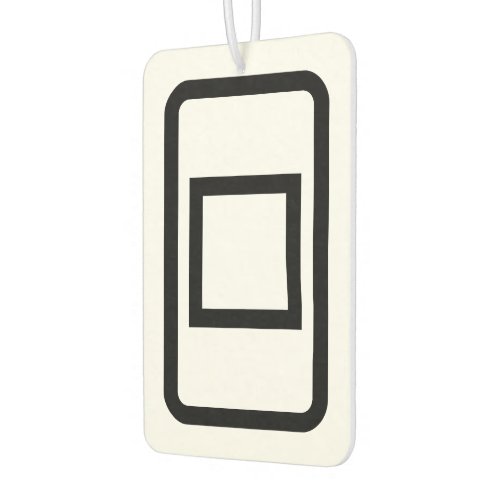 Zener Card  Hollow Square Air Freshener