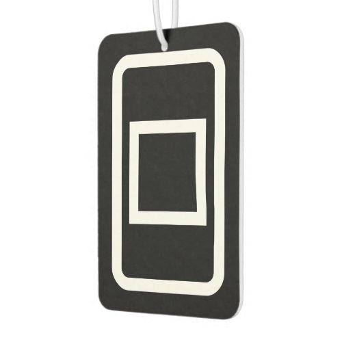 Zener Card  Hollow Square Air Freshener