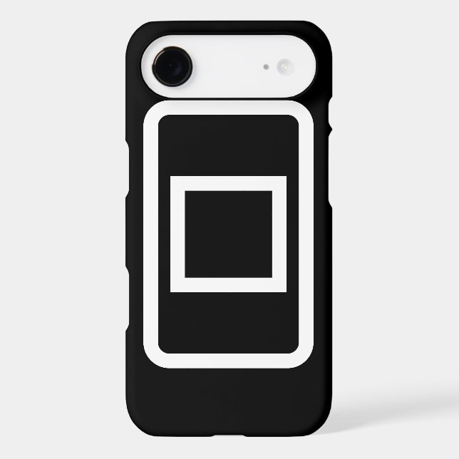 Zener Card | Hollow Square Case-Mate iPhone Case (Back)