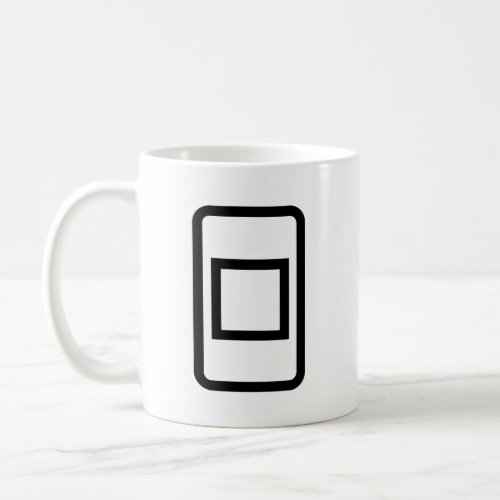 Zener Card  Hollow Square Coffee Mug