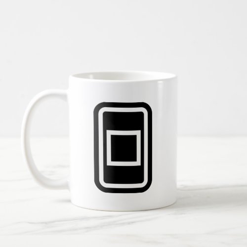 Zener Card  Hollow Square Coffee Mug