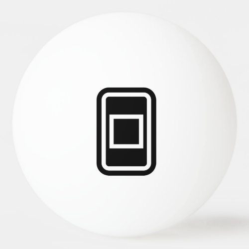 Zener Card  Hollow Square Ping Pong Ball