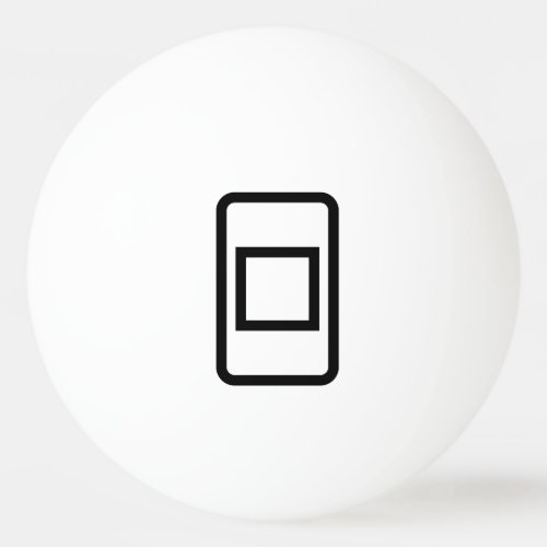 Zener Card  Hollow Square Ping Pong Ball