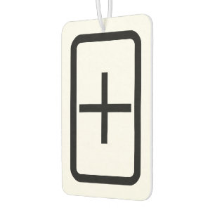 Zener Card Plus Sign Air Freshener