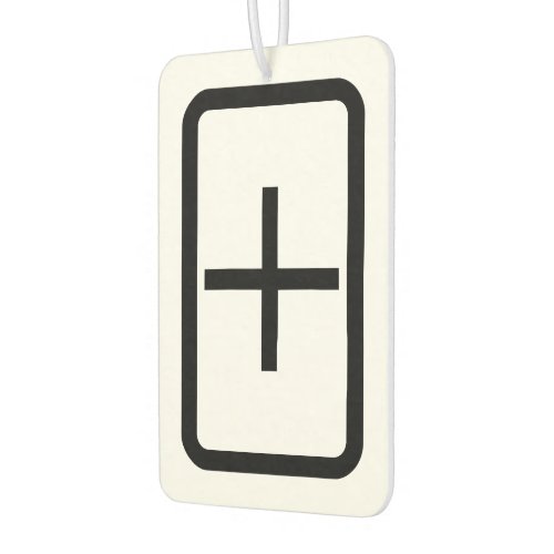 Zener Card  Plus Sign Air Freshener