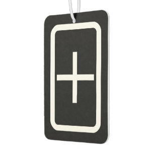 Zener Card   Plus Sign Air Freshener