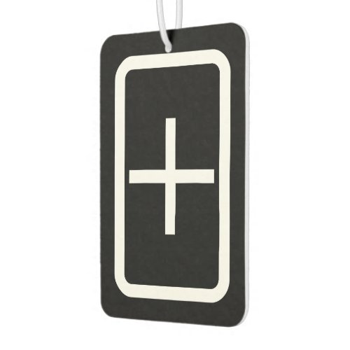 Zener Card  Plus Sign Air Freshener