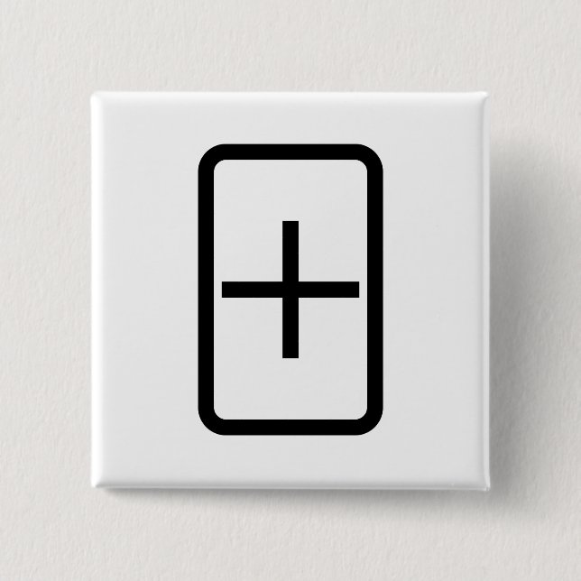 Zener Card | Plus Sign Button (Front)