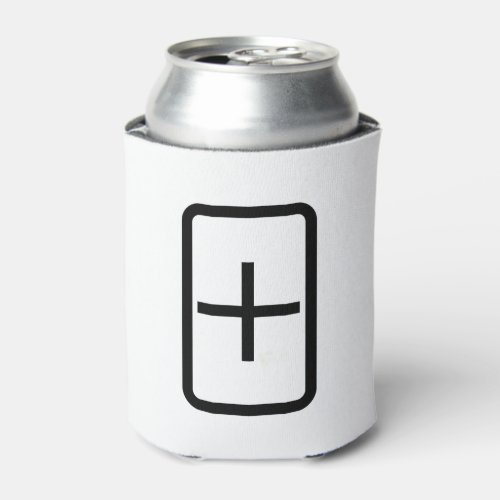 Zener Card  Plus Sign Can Cooler