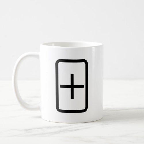 Zener Card  Plus Sign Coffee Mug