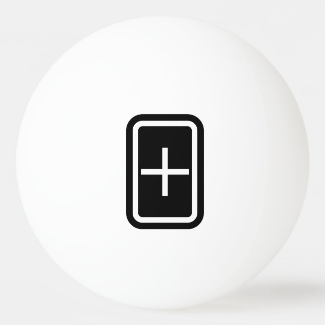 Zener Card | Plus Sign Ping Pong Ball (Front)