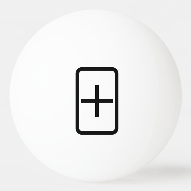 Zener Card | Plus Sign Ping Pong Ball (Front)