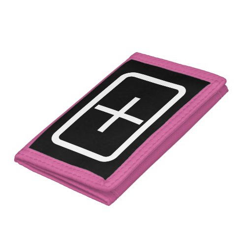 Zener Card  Plus Sign Trifold Wallet