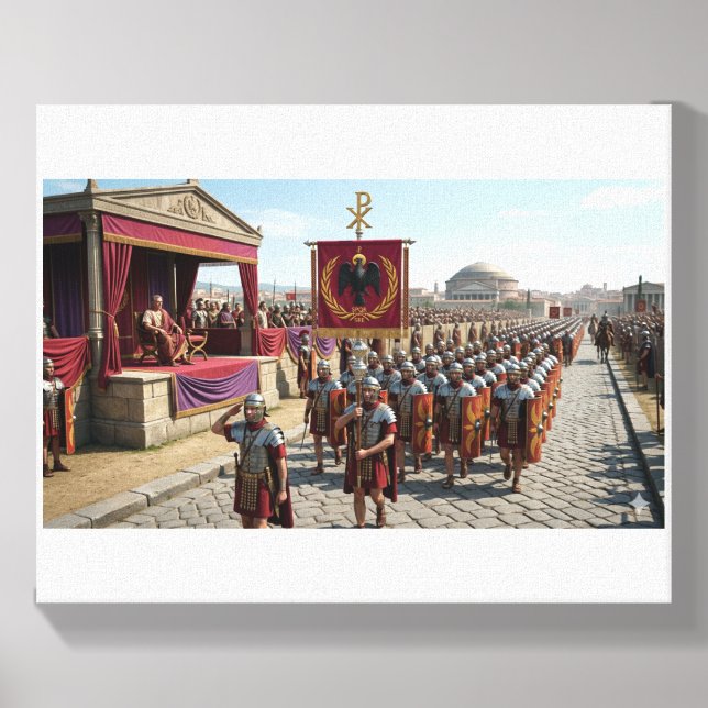 Zenith Labari SPQR ☧ SRE + + + Triumphus Legionum Canvas Photo Tile (Front Set)
