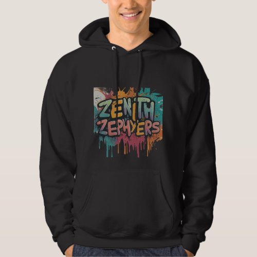 Zenith Zephyrs Mens Basic Hooded Sweatshirt