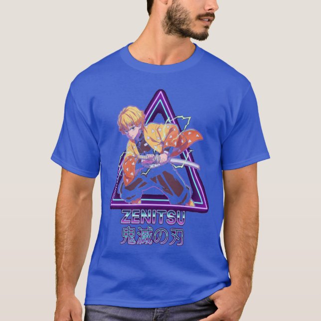 Zenitsu Agatsuma Demon Slayer Fan Art girl T-Shirt (Front)