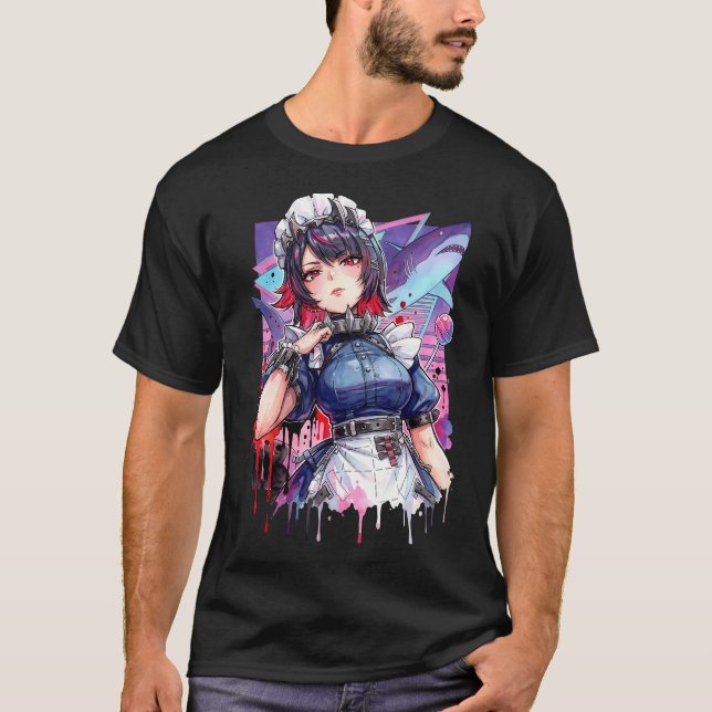 Zenless Zone Zero Ellen Joe S-Rank Ice Attack Maid T-Shirt (Front)