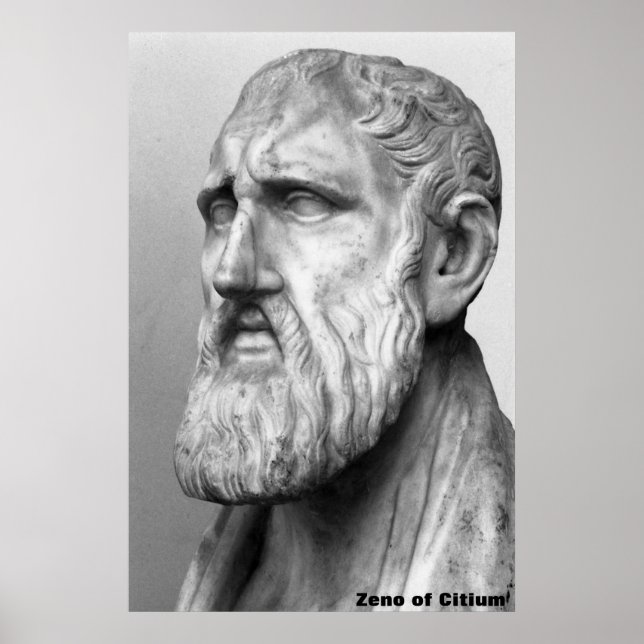 Zeno of Citium / Greek Philosopher / Poster (Front)