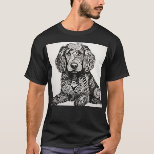 Zentangle Dog T_Shirt