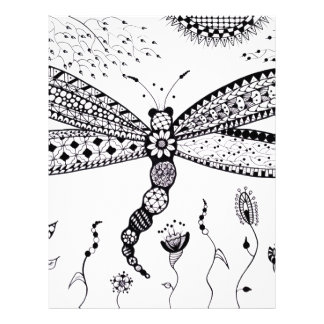 Zentangle Letterhead, Custom Zentangle Letterhead Templates